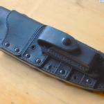 #SP1 Sharpening stone pouch shown attached to a Tracker/WSK sheath.